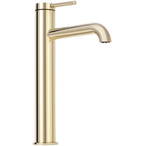 Baterie Lavoar REA SPOT GOLD HIGH, Montaj Pe Blat, Capat Fix, Monocomanda, Inaltime 28 Cm, Auriu - Img 3
