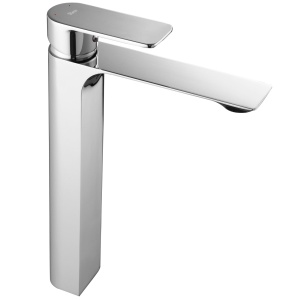 Baterie Lavoar REA URBAN CHROME HIGH, Montaj Pe Blat, Capat Fix, Inaltime 29 Cm, Finisaj Crom