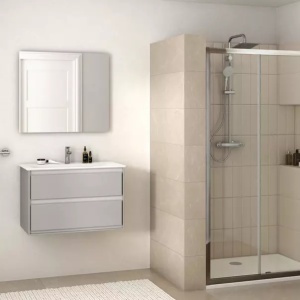 Baterie lavoar tip Grande Ideal Standard Connect Air BlueStart argintiu Silver Storm cu ventil metalic - Img 4