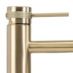 Baterie pentru baie REA LUNGO GRIP, Culoare Brush Gold, Low - Img 7