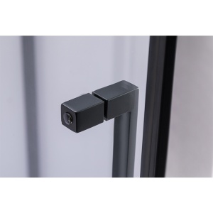 Cabina de dus BS07B Pentagonala 90x90cm, Negru+Cadita de dus SX07B, Culoare Negru - Img 6