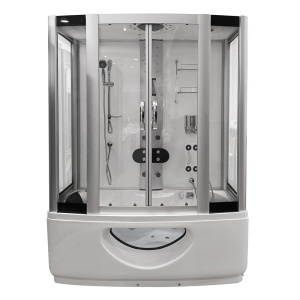 Cabina de dus cu cada Spa cu hidromasaj 165X85X220 cm alb - Img 3