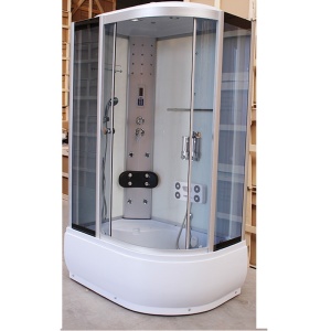 Cabina de dus cu hidromasaj, Dimensiune 120x80,Stanga , cu Peretii din Spate Albe - Img 2