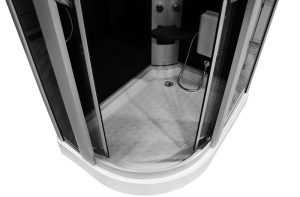 Cabina de dus cu hidromasaj MO-09914, Dispunere pe Stanga , 120X85 cm, Negru - Img 9