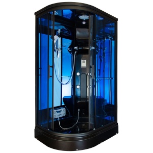 Cabina de dus cu Hidromasaj si Functie Sauna cu Abur MO-02188BS montaj pe stanga 120X88X220CM