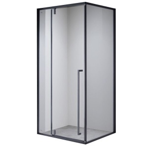 Cabina de dus Dreptunghiulara BS16B, Design Modern 110x90cm, Culoare Negru