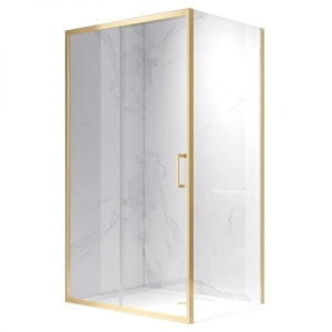 Cabina de dus Dreptunghiulara KZ104C, Dimensiune 120x90cm, Culoare Auriu Periat