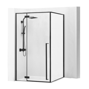 Cabina de dus Fargo, Dimensiune 120x90cm, Culoare Black Mat