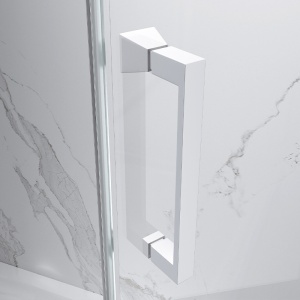 Cabina de dus KZ103A Dreptunghiulara 100x80cm, Design Modern, Culoare Alb - Img 6