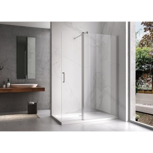 Cabina de dus KZ15 Dreptunghiulara 90x50cm, Design Modern, Culoare Crom - Img 6