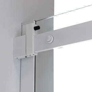 Cabina de dus KZ203B, Dimensiune 110x80cm, Usi glisante, Culoare Alb - Img 6