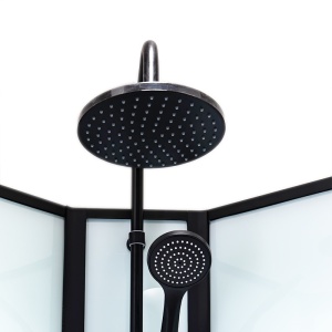 Cabina de dus NINA cu Hidromasaj, Dimensiune 80x80cm, Culoare Negru - Img 12