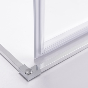 Cabina de dus NOVA Super slim, Dimensiune 90X90cm, Sticla securizata 6mm, Culoare Crom - Img 2