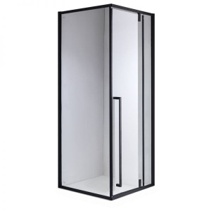 Cabina de dus Patrata BS11A, Dimensiune 80x80cm , Culoare Negru
