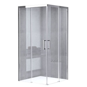 Cabina de dus Patrata KZ90B, Design Modern 90x90cm , Culoare Crom