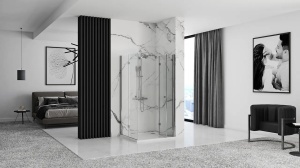 Cabina de dus pliabil Rea Fold N2, 100x100 cm - Img 3