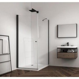 Cabina de dus PRO ERA ATLANTA black , Inaltime 195 Cm - Img 2