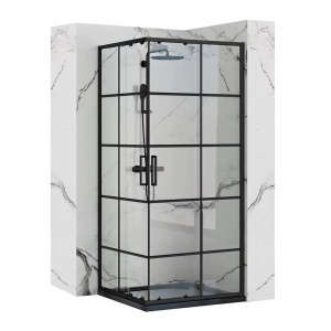 Cabina de dus Rea Concept Black 80x80 Negru
