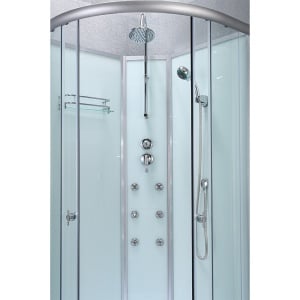 Cabina de dus WSH7703A cu Hidromasaj, Dimensiune 80x80cm, Culoare Crom - Img 4