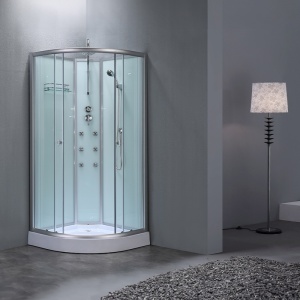 Cabina de dus WSH7703B cu Hidromasaj, Dimensiune 90x90cm, Culoare Crom - Img 3