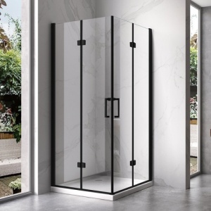 Cabina dus KZ08C Culoare neagra, dimensiune 90x90cm - Img 2
