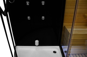 Cabina multifunctionala MO-1751B TRIO, Sauna uscata, Sauna cu aburi si cabina de dus, 180x110x223 cm, Varianta Dreapta - Img 6