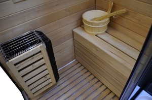 Cabina multifunctionala MO-1751B TRIO, Sauna uscata, Sauna cu aburi si cabina de dus, 180x110x223 cm, Varianta Stanga - Img 7