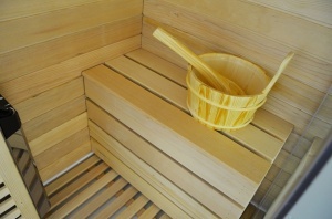 Cabina multifunctionala MO-1751W TRIO, Sauna uscata, Sauna cu aburi si cabina de dus, 180x110x223 cm, Varianta Stanga - Img 7
