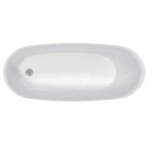 Cad?? freestanding Florida, Nikita slim, , f??r?? bordur??, oval?? cu instala??ie complet??, culoare alb, dimensiune 167.6x75 cm - Img 2