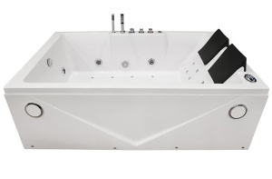 Cada de baie cu hidromasaj si Turbo Spa pentru 2 persoane 186 x 121 x 65 alba - Img 5