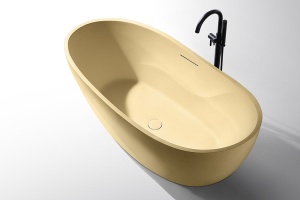 Cada De Baie Freestanding, Desing Modern 170x80x71cm, Strat Abraziv , Culoare Cappuccino - Img 3