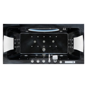 Cada de baie IRIS 933B, Cu Hidromasaj, Dimensiune 160x84cm, Black Wave - Img 3