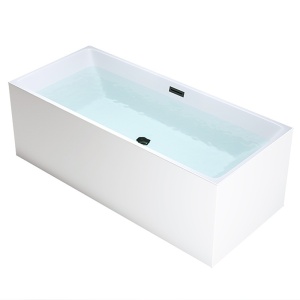 Cada de baie Santa 507B 160x75cm , Culoare Alb , Deversor Negru - Img 7