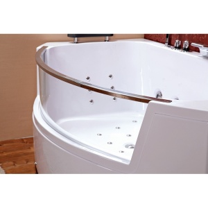 Cada de baie SUPREMA 664H, Cu hidromasaj si incalzitor de apa 185x110cm, Culoare Alb - Img 3