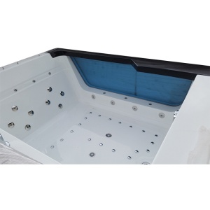 Cada de baie TUGELA 913, Cu hidromasaj 170x130cm, Culoare Alb/negru - Img 10