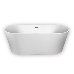 Cada freestanding, Florida, Denisa P-170, ovala, cu instalatie completa, alb - Img 2