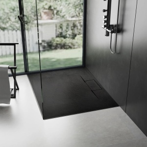 Cadita de dus Bazalt long negru 80x120 - Img 5