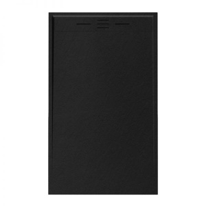 Cadita de dus DEKO Slim, Structura de piatra 130x90cm, Culoare Negru - Img 1