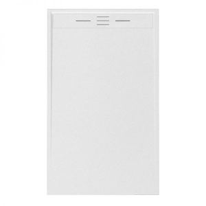 Cadita de dus dreptunghiulara Deco 140x90cm , Culoarea Alb/Piatra