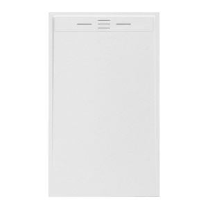 Cadita de dus dreptunghiulara Slim Deko, 100X80 cm, Culoarea Alb - Img 1