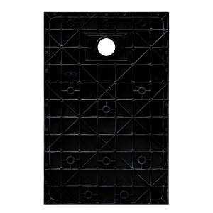 Cadita de dus dreptunghiulara slim imitatie piatra RIKO 150x80 cm neagra - Img 12