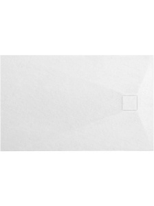 Cadita de dus dreptunghiulara slim Magnum White 100 x 80 cm alba - Img 2
