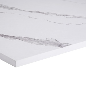 Cadita de dus dreptunghiulara slim model marmura Riko 120 x 90 cm alba - Img 5