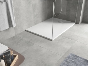 Cadita de dus Hugo 110x90 cm, alb??, SMC, cu capac inox ?? Model 42109011-X - Img 5