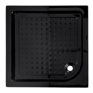 Cadita de dus inalta SXL02A, culoare negru dimensiune 80x80x15cm - Img 2