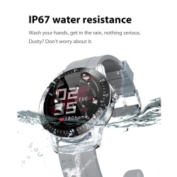 Ceas Smartwatch SeveShop, Bratara Fitness, Rezistent la Apa IP67, Notificari Apeluri/SMS/Social Media, Monitorizare Activitati Fizice, Somn, Ritm Cardiac, Pedometru, Player Muzica, Conectivitate Bluetooth 5.0, Autonomie 7 Zile, Grey - Img 3