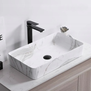 Chiuveta de blat PRO CUBIC MARMURA lucioasa,dimensiunea 60 x 34,5 x 10,5 cm - Img 3