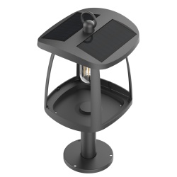 Lampa Solara LED Portabila de Exterior, Neosimply Camping, 350 lumeni, 3 Moduri de utilizare, cu senzori de luminozitate, Black