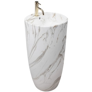 Lavoar de sine statator ceramic REA ANYA LAVA MAT
