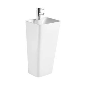 Lavoar freestanding Fluminia Porthos alb 43 cm - Img 1